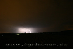 Gewitter im Sommer über Kreischa