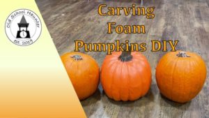 Carving and sculpting foarm pumpking